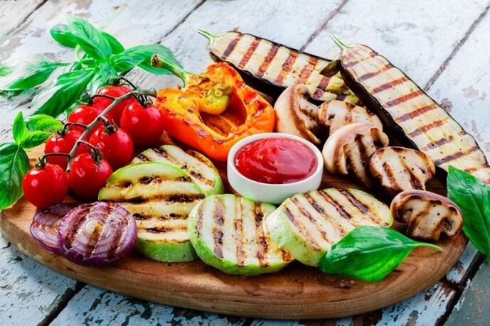 grillitud köögiviljad kehakaalu langetamiseks